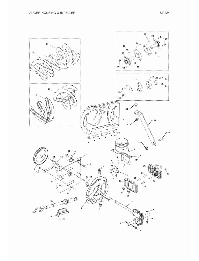 Boulon hexagonal 1/4-20 x 1-5