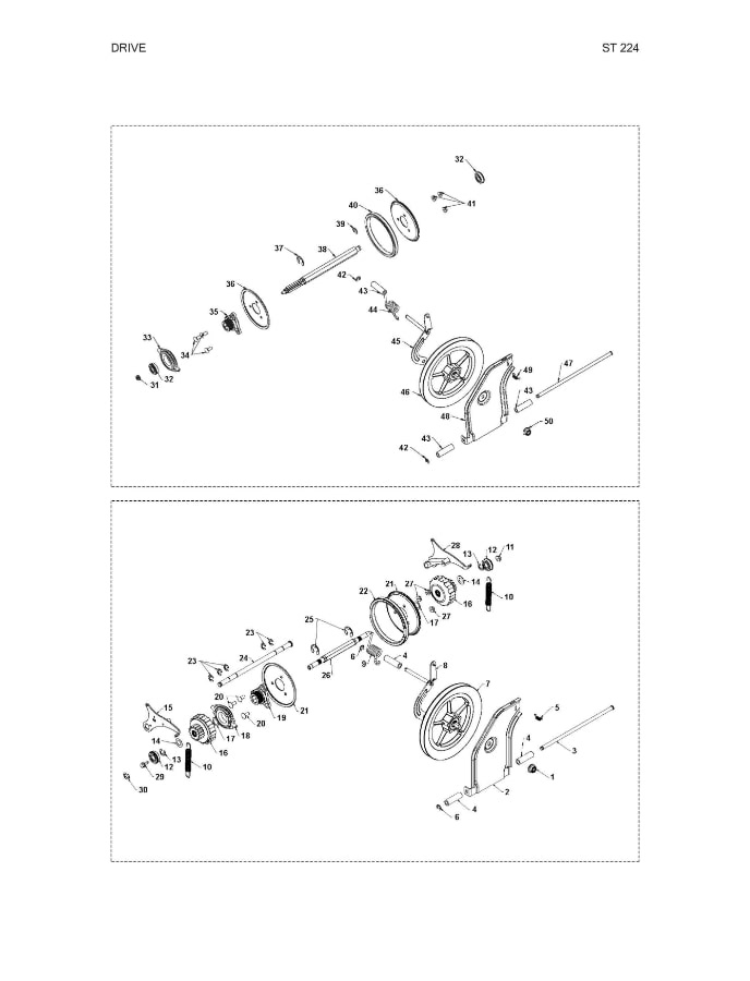 Réduction hexagonale d'arbre Ps Double