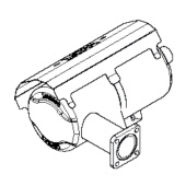 Pot d'échappement P520D Pot d'échappement P520D