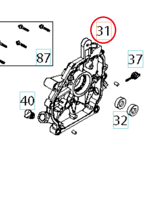 Couvercle de cylindre Couvercle de cylindre