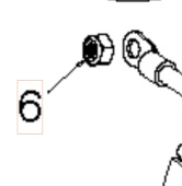Écrou de blocage M6 Nyloc H Écrou de blocage M6 Nyloc H