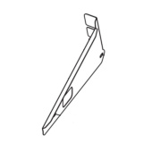 Couvercle gauche de prise de force gris Couvercle gauche de prise de force gris