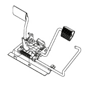 Ensemble de plaque de pédale avec roulement Ensemble de plaque de pédale avec roulement
