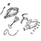 Ensemble de poignée arrière 322Hd60 Ensemble de poignée arrière 322Hd60