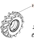 Roue Gauche 3.50X6 5986783-01 Roue Gauche 3.50X6 5986783-01