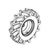 Roue Gauche 3.50X6 5986783-01 Roue Gauche 3.50X6 5986783-01