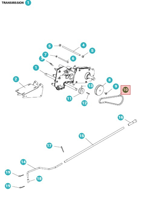 Courroie Roto 400 5986787-01