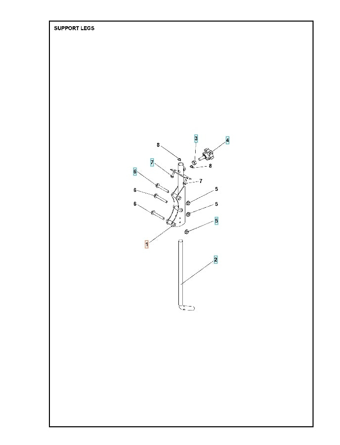 Support D'Éperon Noir Ral9005 5986805-01