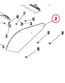 Couvercle Goupilles Côté Couvercle Orange 5986809-01 Couvercle Goupilles Côté Couvercle Orange 5986809-01