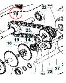 Pas De Chaîne Nok 15 875 / 44 Maillons 5986818-01 Pas De Chaîne Nok 15 875 / 44 Maillons 5986818-01