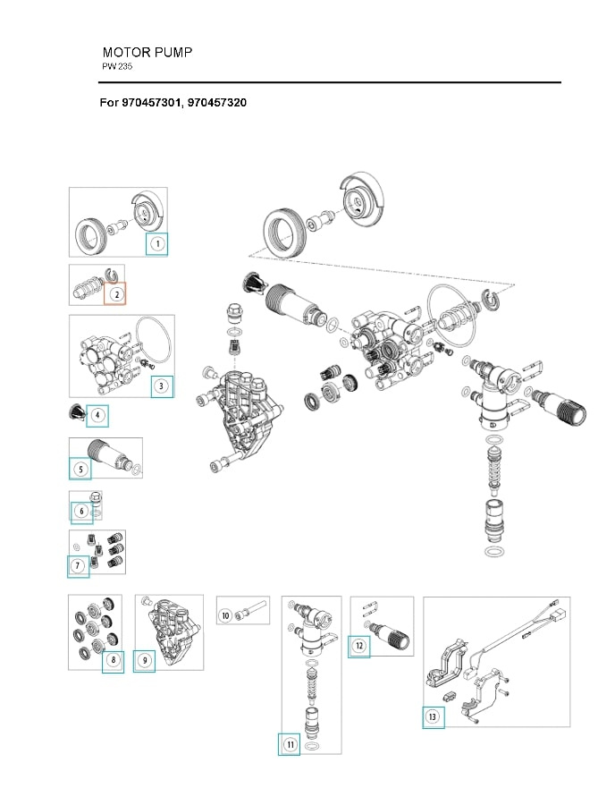 Kit Piston Pompe Dia 10 5986841-31