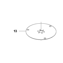 Plaque de protection Ø211mm 420,430X,440,450X, Nera 2020->