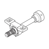 Arbre de prise de force avec roulement Arbre de prise de force avec roulement