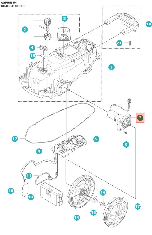 Moteur de roue Aspire R4