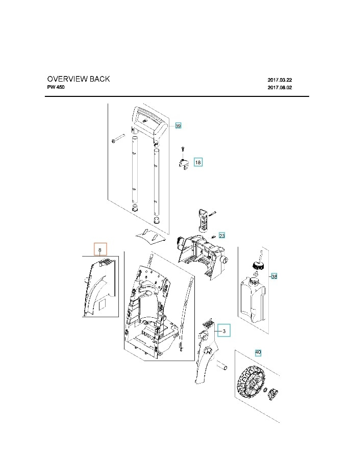 Pare-chocs Droit Gris Foncé 5999889-01