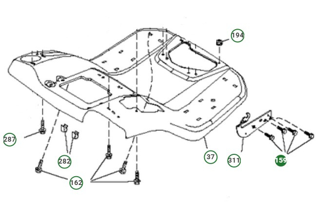 Boulon de carrosserie 3/8-16X1 3/4