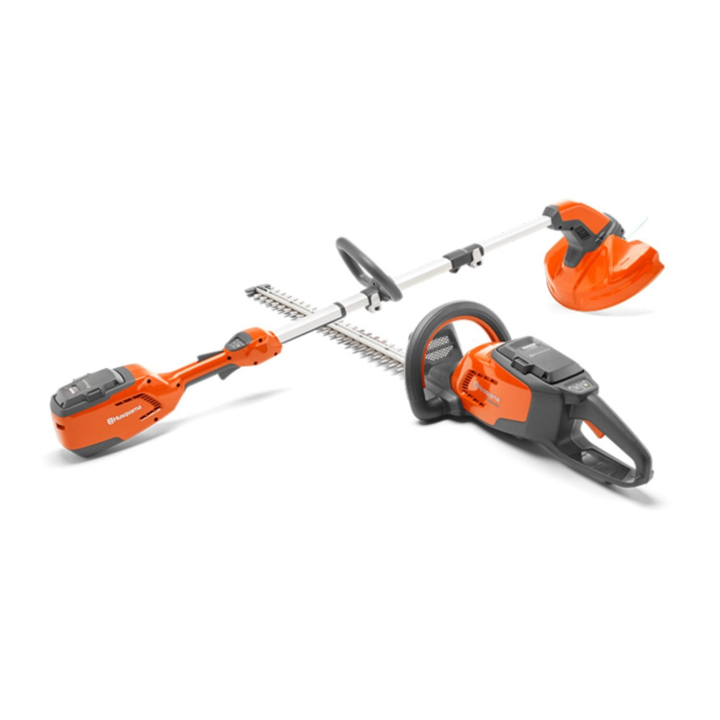 Husqvarna 115iHD45 Taille-haie batterie & Coupe bordures 115iL + BLi10 & QC80
