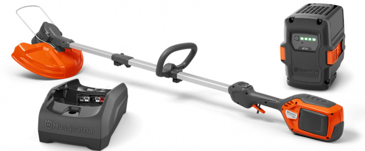 Husqvarna 215iL Coupe bordures sur batterie + B70 & C80